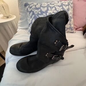 Stylish Black Women's Motorcycle Boots